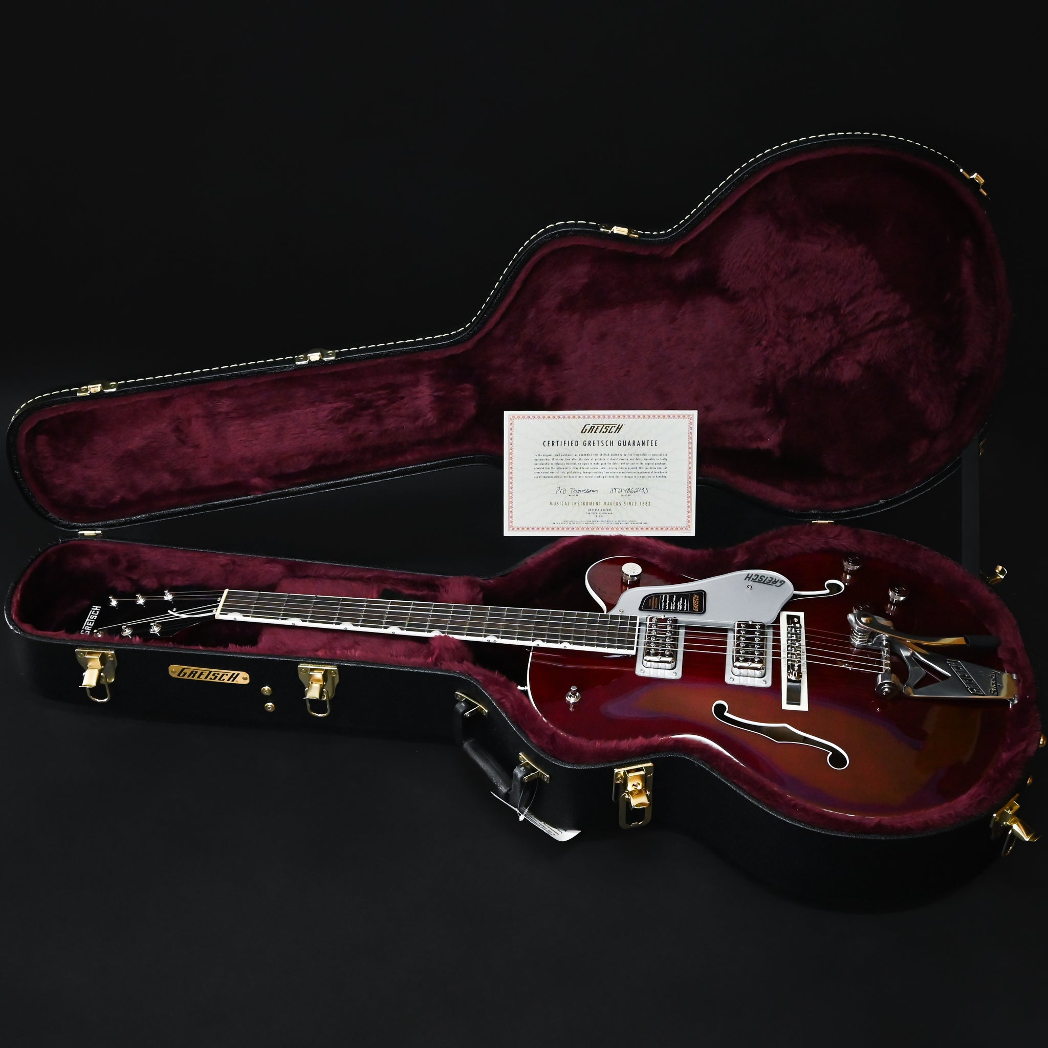 Gretsch Tennessean Hollow Body w/ String-Thru Bigsby- Deep Cherry Stain w/ Nickel Hardware (JT24062105)