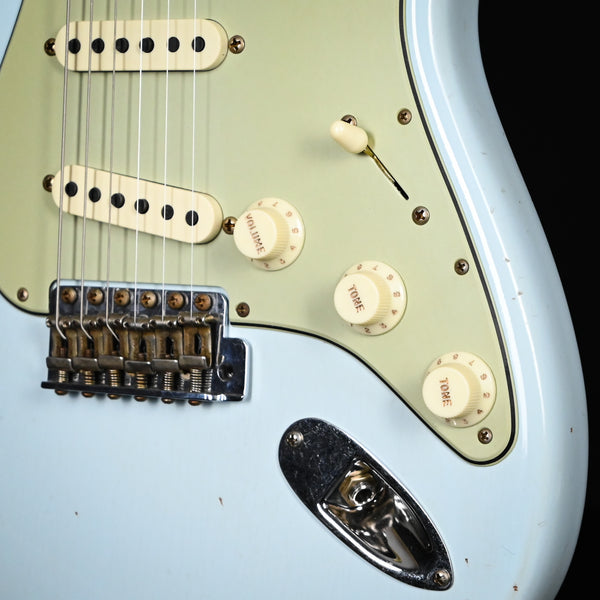 Fender Custom Shop '60 Stratocaster Journeyman- Aged Sonic Blue 2024 (CZ582389)