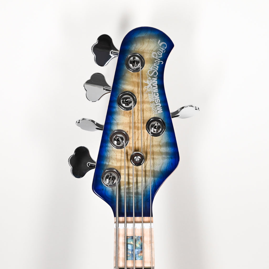 Ernie Ball Music Man BFR StingRay Special 5 HH Bass Guitar (No. 129/150)- Paua Blue Burst 2026 (K12085)
