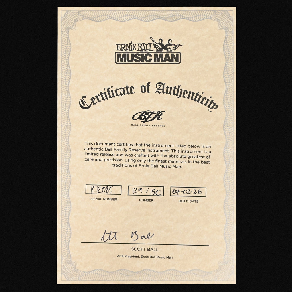 Ernie Ball Music Man BFR StingRay Special 5 HH Bass Guitar (No. 129/150)- Paua Blue Burst 2026 (K12085)