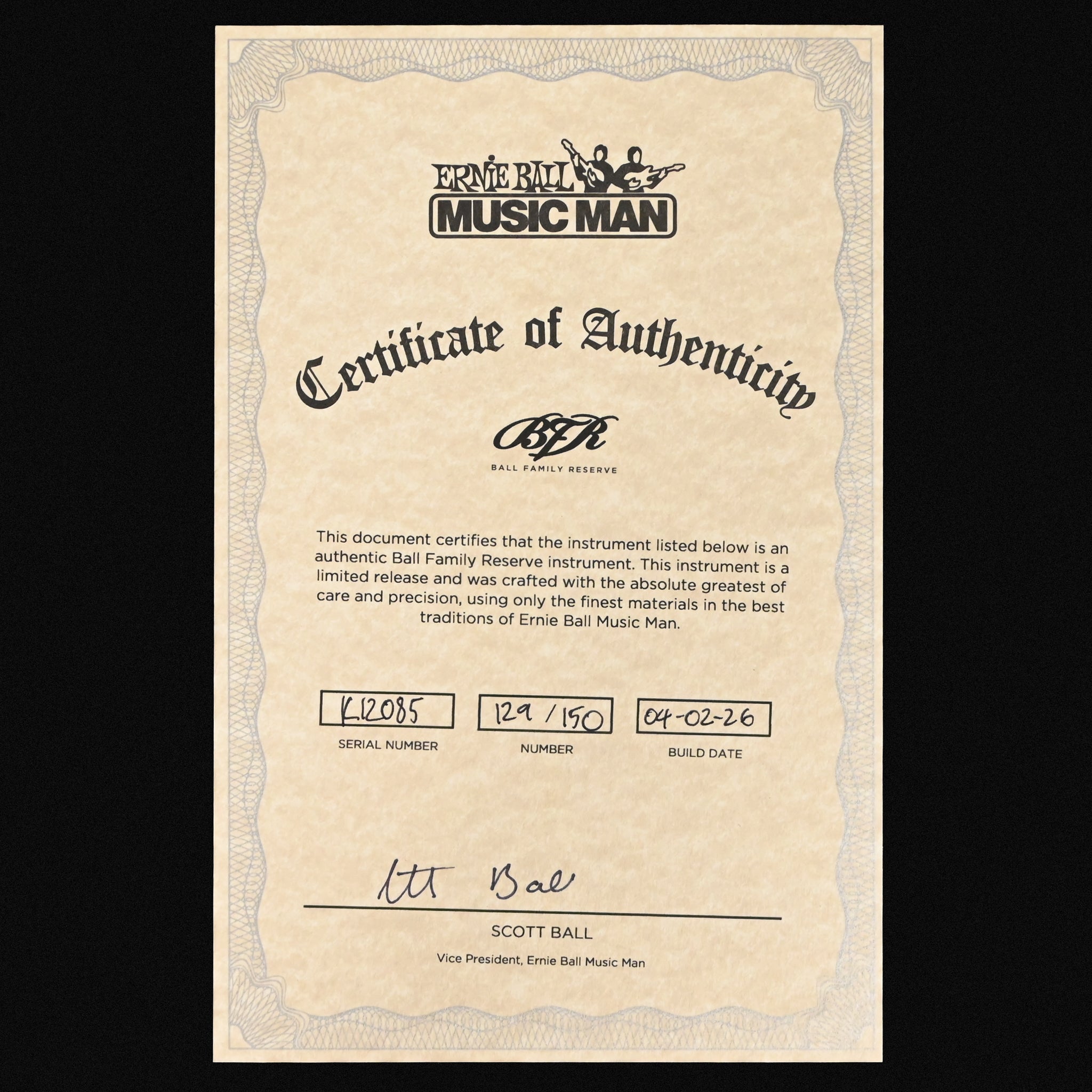 Ernie Ball Music Man BFR StingRay Special 5 HH Bass Guitar (No. 129/150)- Paua Blue Burst 2026 (K12085)