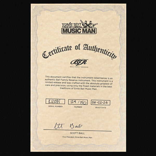 Ernie Ball Music Man BFR StingRay Special 5 HH Bass Guitar (No. 129/150)- Paua Blue Burst 2026 (K12085)