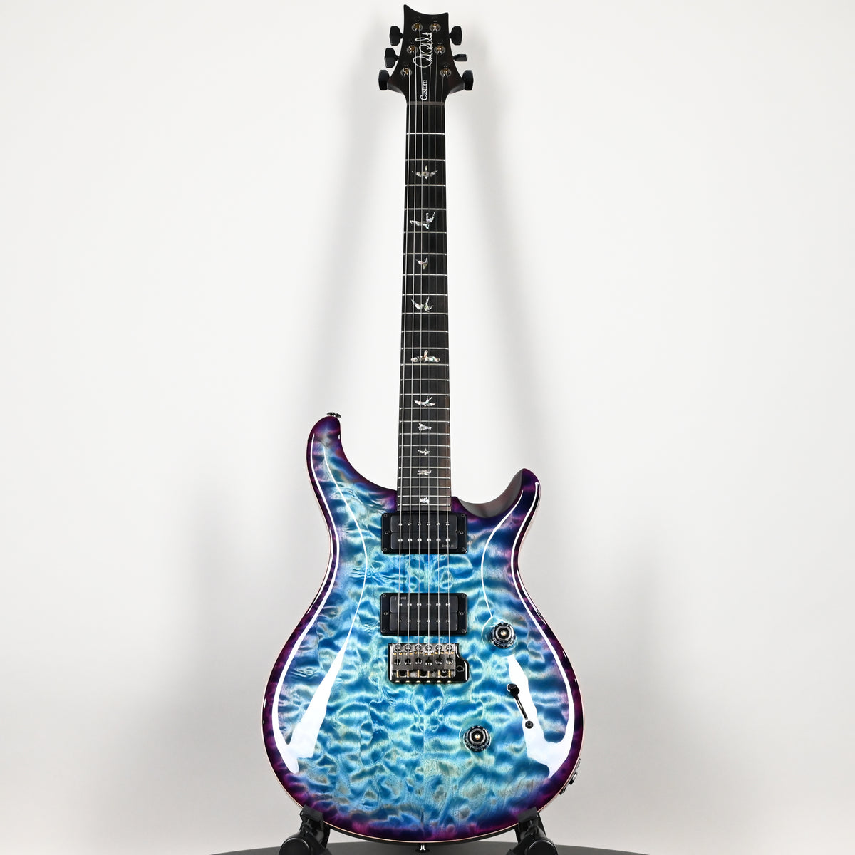 PRS Custom 24 Wood Library w/ 10-Top, Brazilian Rosewood, & DMO Pickups- Aquableux Purple Burst 2026 (0434897)