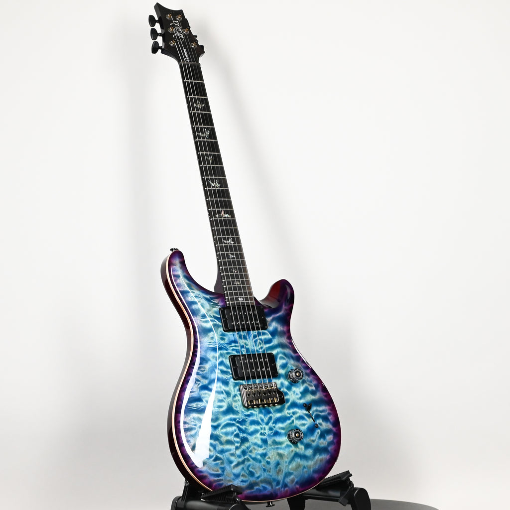 PRS Custom 24 Wood Library w/ 10-Top, Brazilian Rosewood, & DMO Pickups- Aquableux Purple Burst 2026 (0434897)