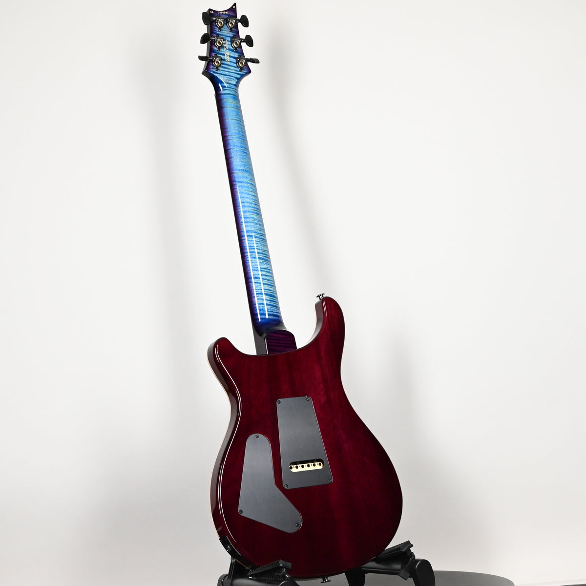 PRS Custom 24 Wood Library w/ 10-Top, Brazilian Rosewood, & DMO Pickups- Aquableux Purple Burst 2026 (0434897)