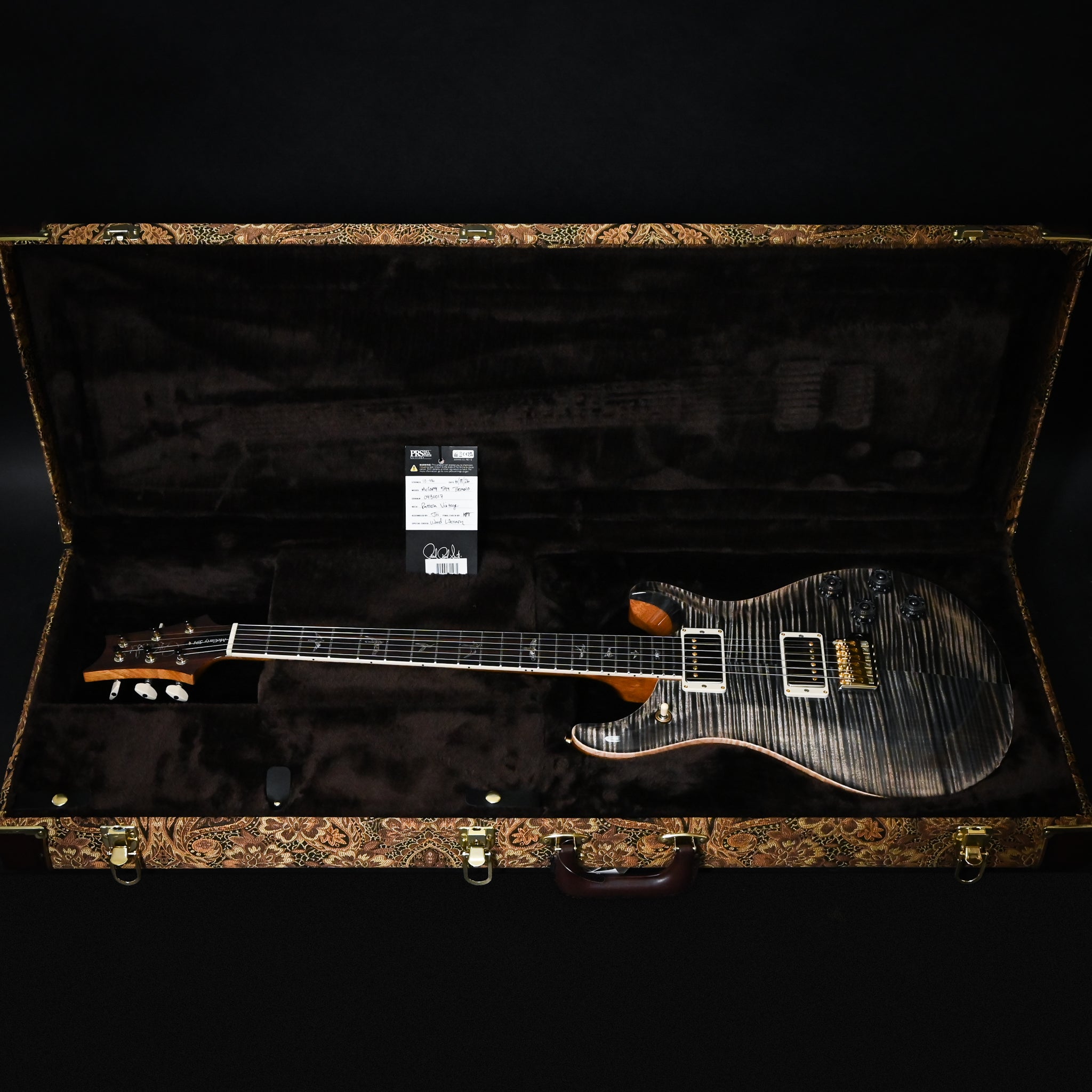 PRS Wood Library McCarty Tremolo w/ 10 Top- Charcoal (Natural Back) 2026 (0430017)