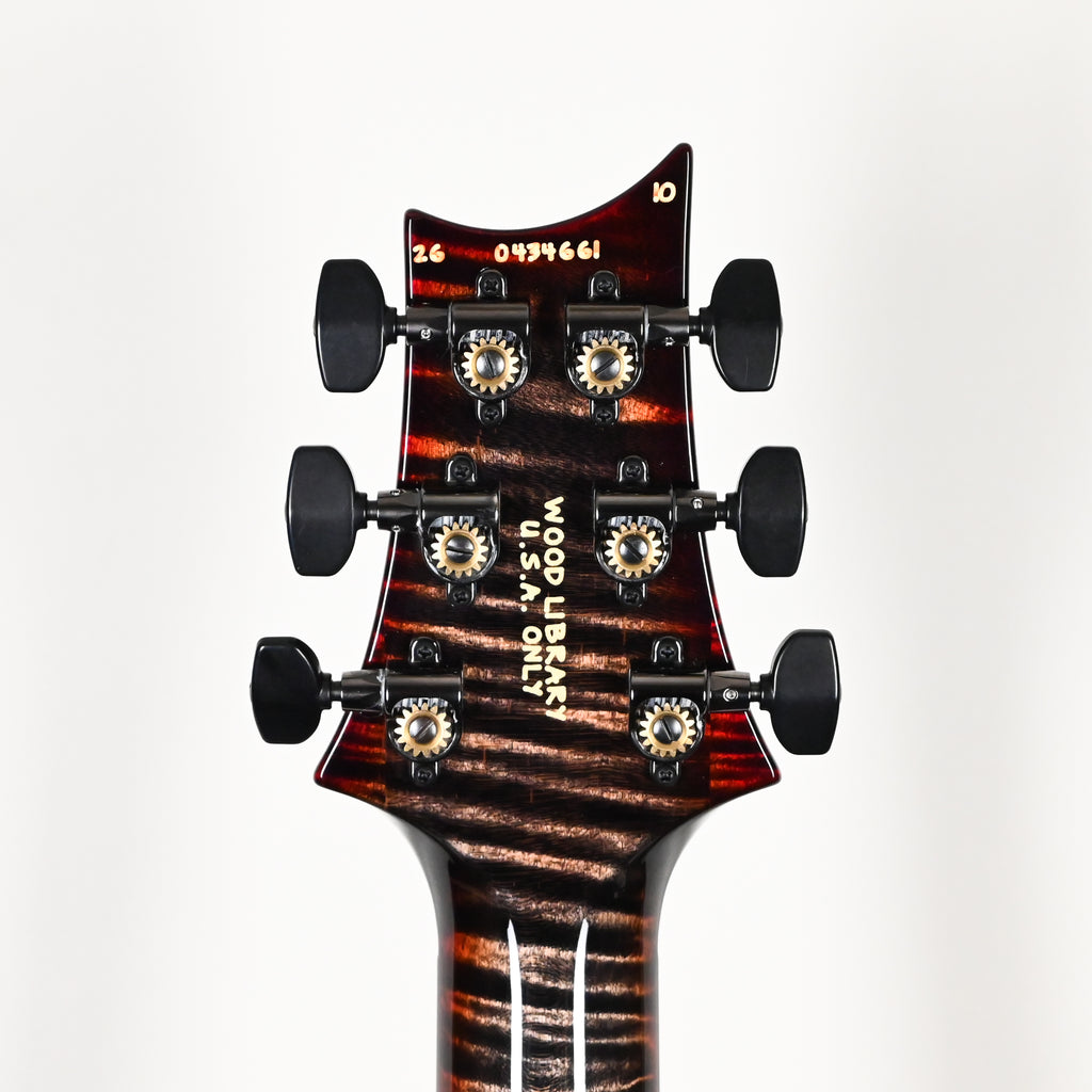 PRS Custom 24 Wood Library w/ 10-Top, Brazilian Rosewood, & DMO Pickups- Charcoal Cherry Burst 2026 (0434661)