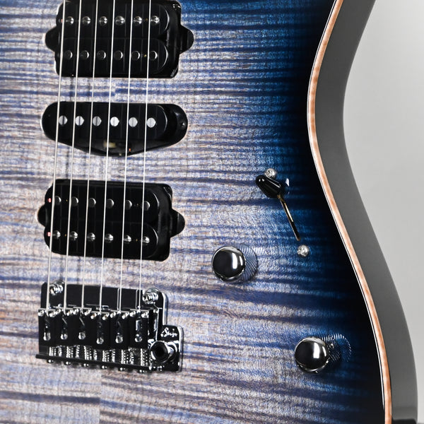 Suhr Modern Plus Electric Guitar- Faded Trans Whale Blue Burst 2025 (90567)