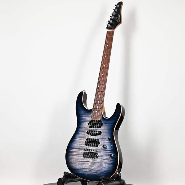 Suhr Modern Plus Electric Guitar- Faded Trans Whale Blue Burst 2025 (90567)