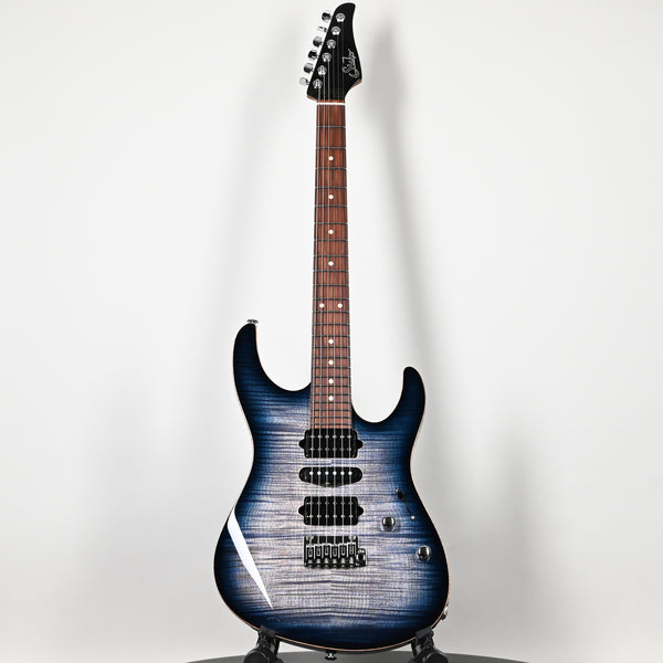 Suhr Modern Plus Electric Guitar- Faded Trans Whale Blue Burst 2025 (90567)