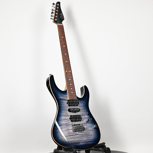 Suhr Modern Plus Electric Guitar- Faded Trans Whale Blue Burst 2025 (90567)