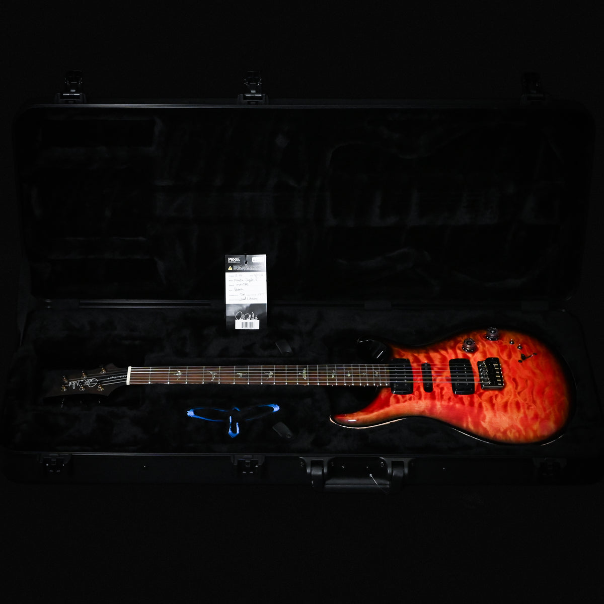 PRS Modern Eagle V Wood Library w/ 10-Top & Brazilian Rosewood Fingerboard Electric Guitar- Blood Orange Smokeburst 2026 (0431582)