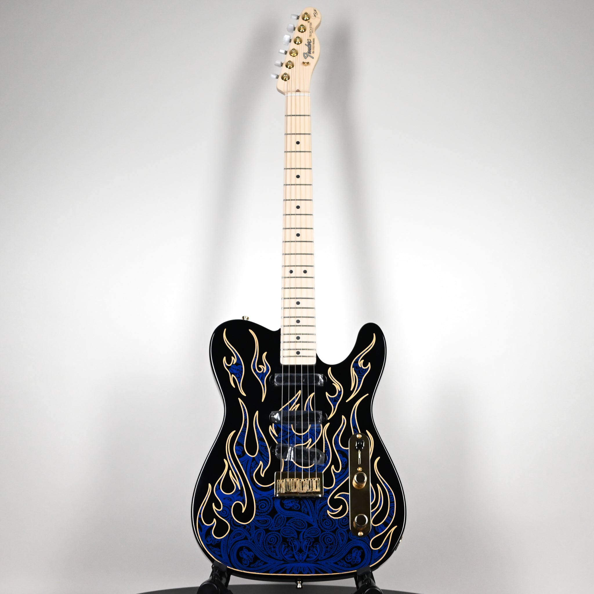 Fender James Burton Telecaster w/ Maple Fingerboard- Blue Paisley Flames (US22183543)