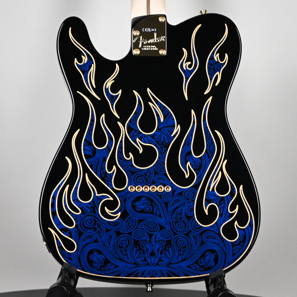Fender James Burton Telecaster w/ Maple Fingerboard- Blue Paisley Flames (US22183543)