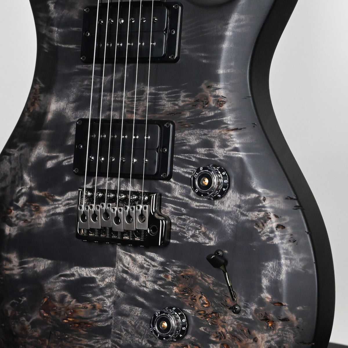 PRS Wood Library Select Limited S2 Custom 24 Poplar Burl- Charcoal Burst 2026 (S2090058)