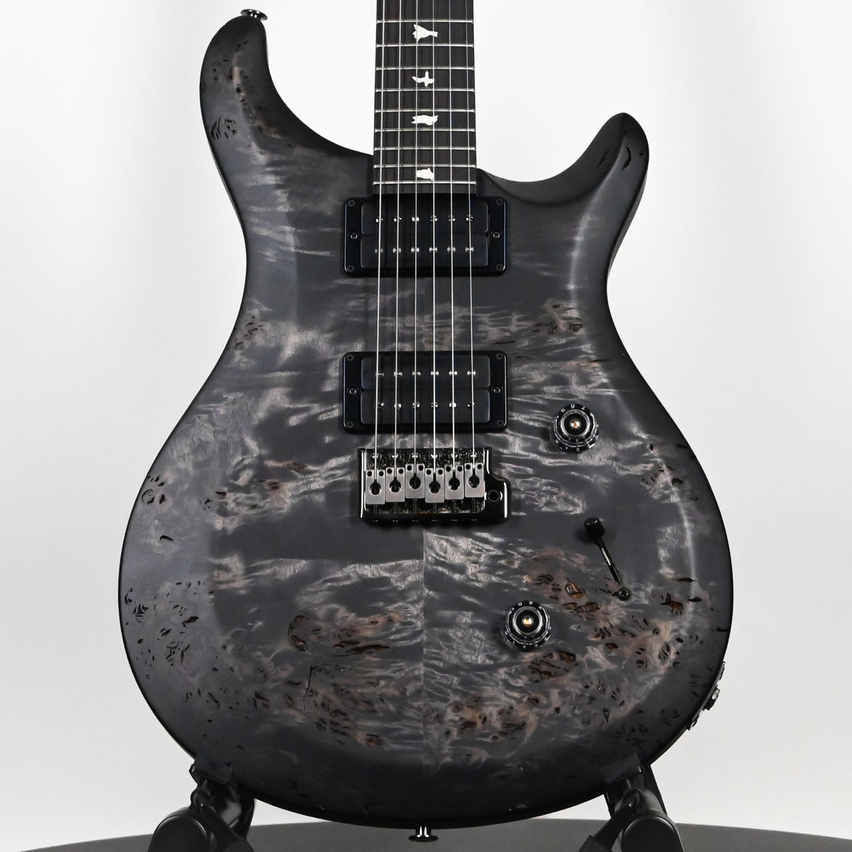 PRS Wood Library Select Limited S2 Custom 24 Poplar Burl- Charcoal Burst 2026 (S2090058)