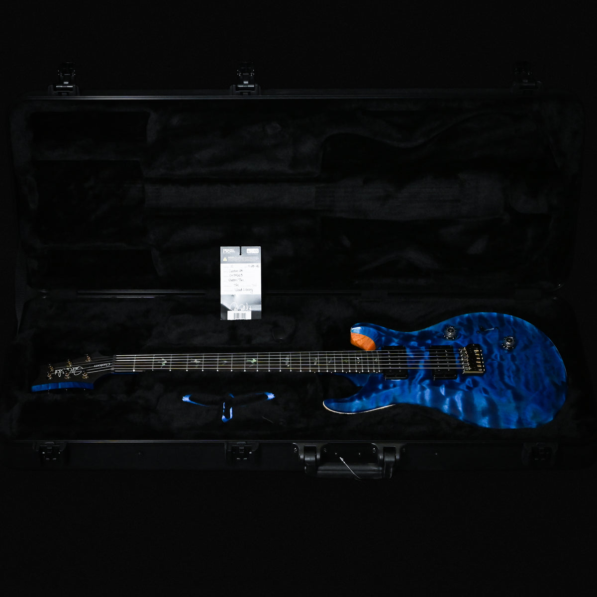 PRS Custom 24 Wood Library w/ Brazilian Rosewood, & DMO Pickups- Aquamarine (Natural Back) 2026 (0434663)