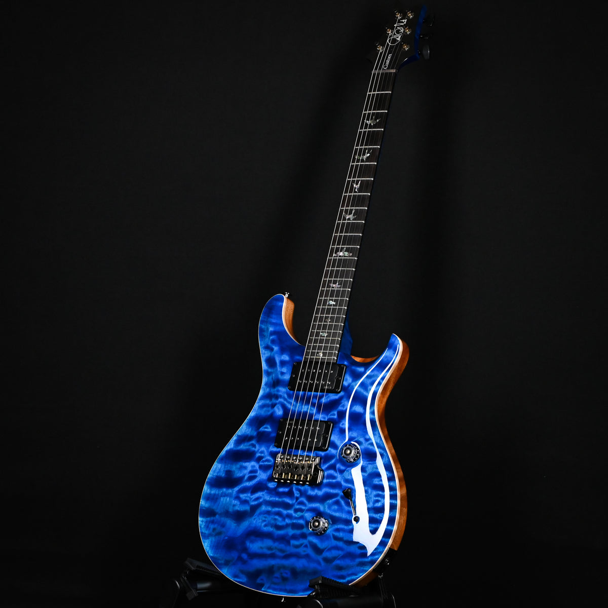 PRS Custom 24 Wood Library w/ Brazilian Rosewood, & DMO Pickups- Aquamarine (Natural Back) 2026 (0434663)