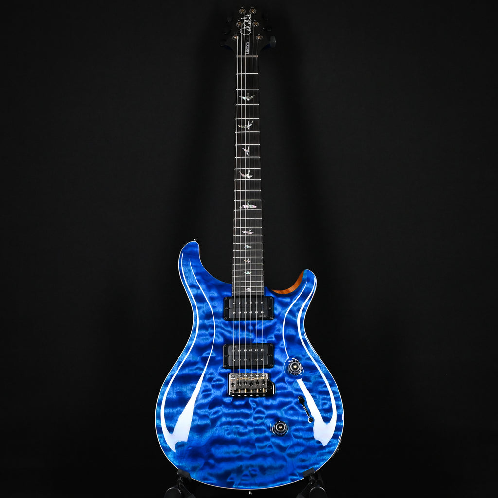 PRS Custom 24 Wood Library w/ Brazilian Rosewood, & DMO Pickups- Aquamarine (Natural Back) 2026 (0434663)