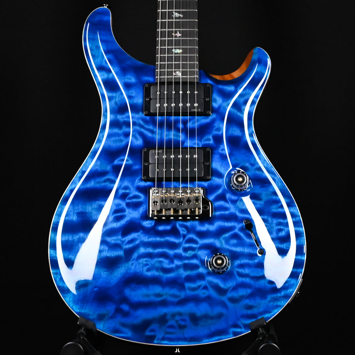 PRS Custom 24 Wood Library w/ Brazilian Rosewood, & DMO Pickups- Aquamarine (Natural Back) 2026 (0434663)