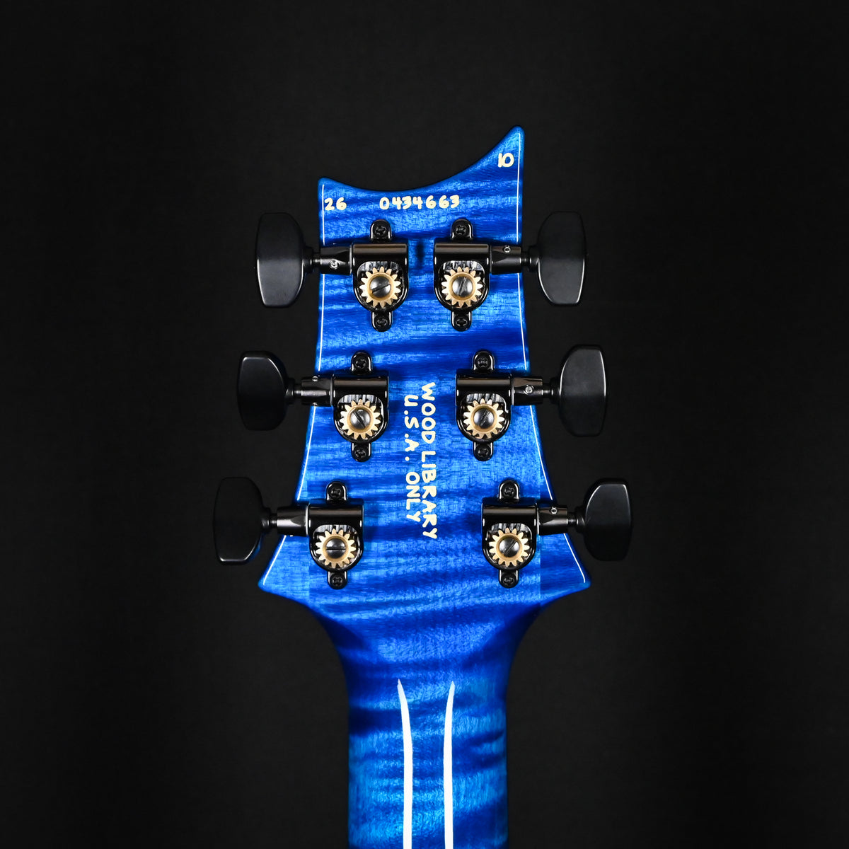 PRS Custom 24 Wood Library w/ Brazilian Rosewood, & DMO Pickups- Aquamarine (Natural Back) 2026 (0434663)