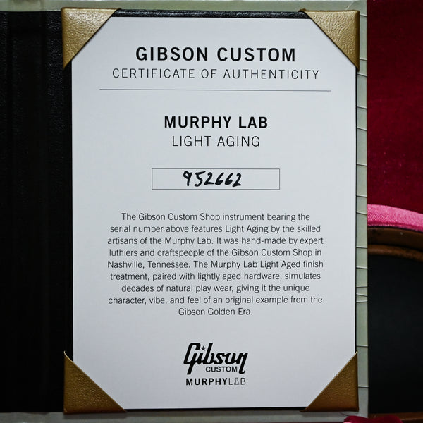 Gibson Custom Dealer Select 1959 Les Paul Standard Resissue Murphy Lab Light Aged- 