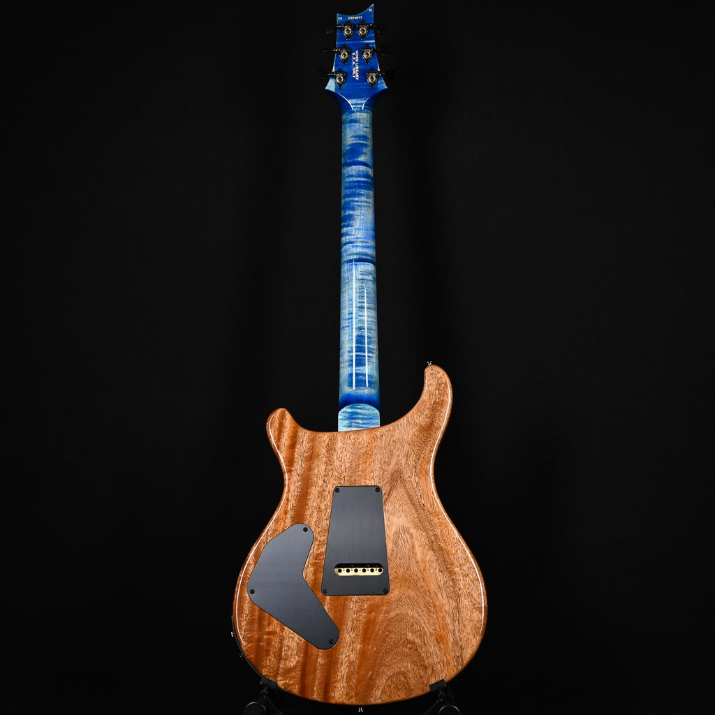 PRS Custom 24 Piezo Wood Library w/ 10-Top & Brazilian Rosewood- Faded Blue Jean (Natural Back) (0434577)