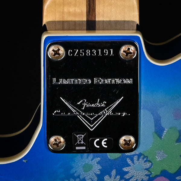 Fender Custom Shop Limited Edition Dual P90 Blue Floral Telecaster Relic 2024 (CZ583191)