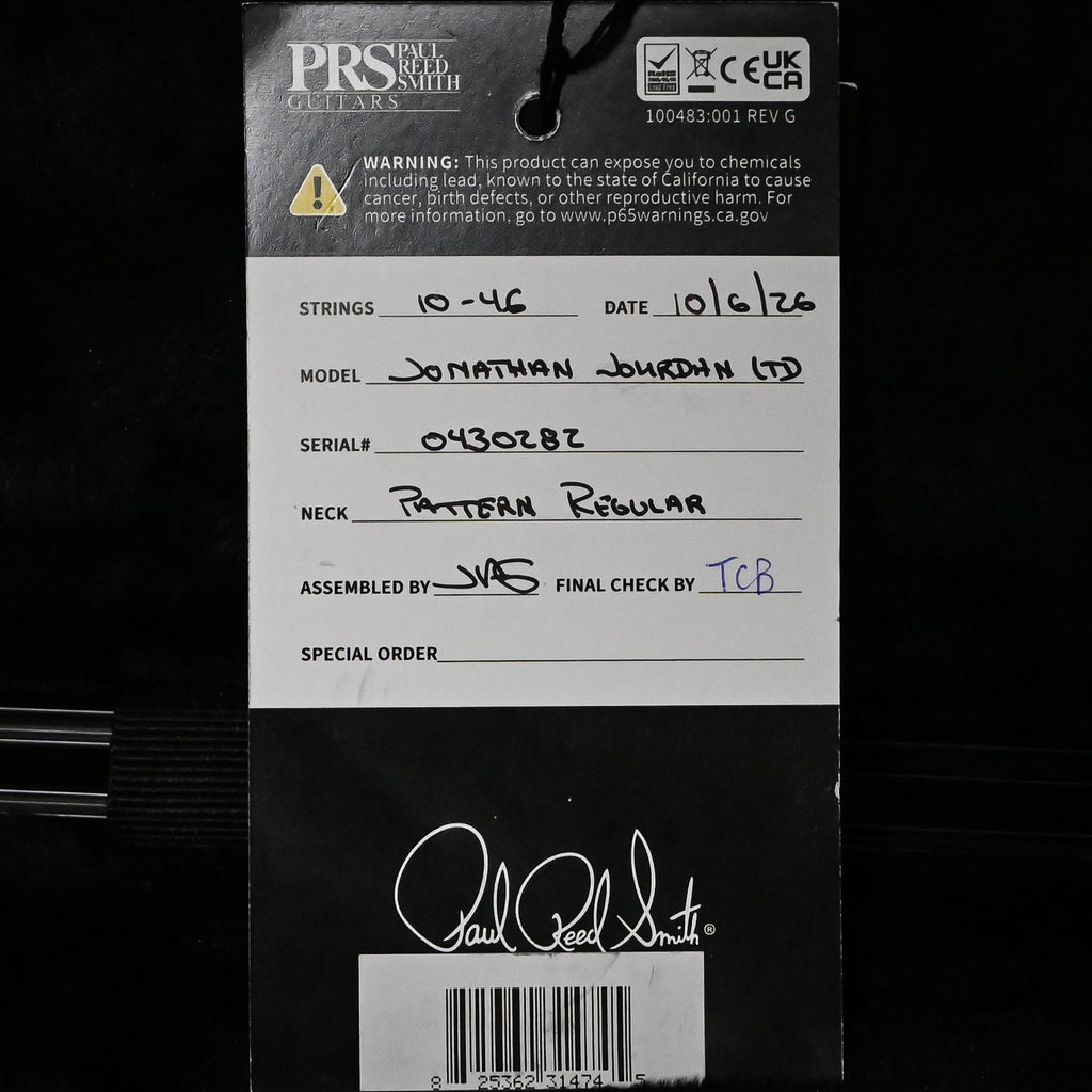 PRS Jon Jourdan Limited Edition- Gunmetal Metallic 2026 (0430282)