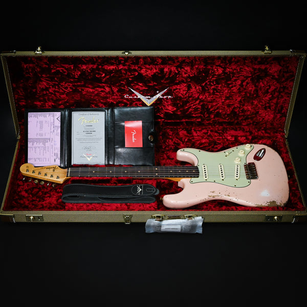 Fender Custom Shop '62 Stratocaster Heavy Relic- Aged Shell Pink 2024 (CZ583036)