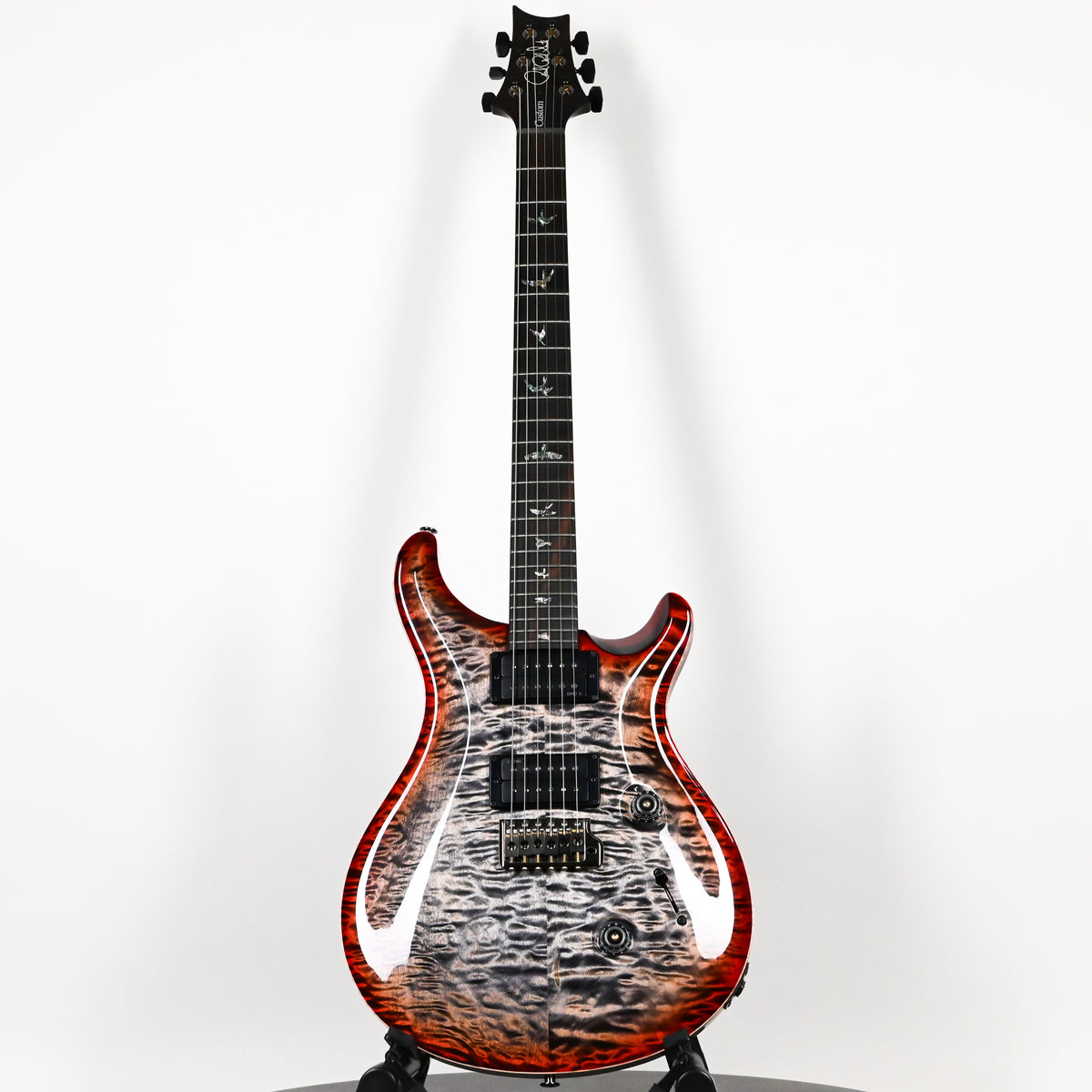 PRS Custom 24 Wood Library w/ 10-Top, Brazilian Rosewood, & DMO Pickups- Charcoal Cherry Burst 2026 (0434656)