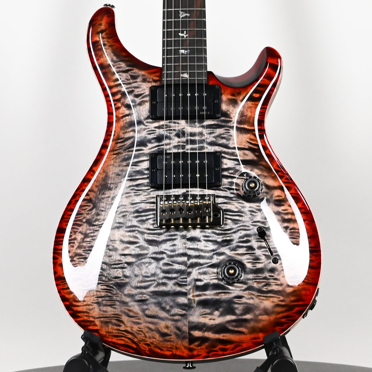 PRS Custom 24 Wood Library w/ 10-Top, Brazilian Rosewood, & DMO Pickups- Charcoal Cherry Burst 2026 (0434656)