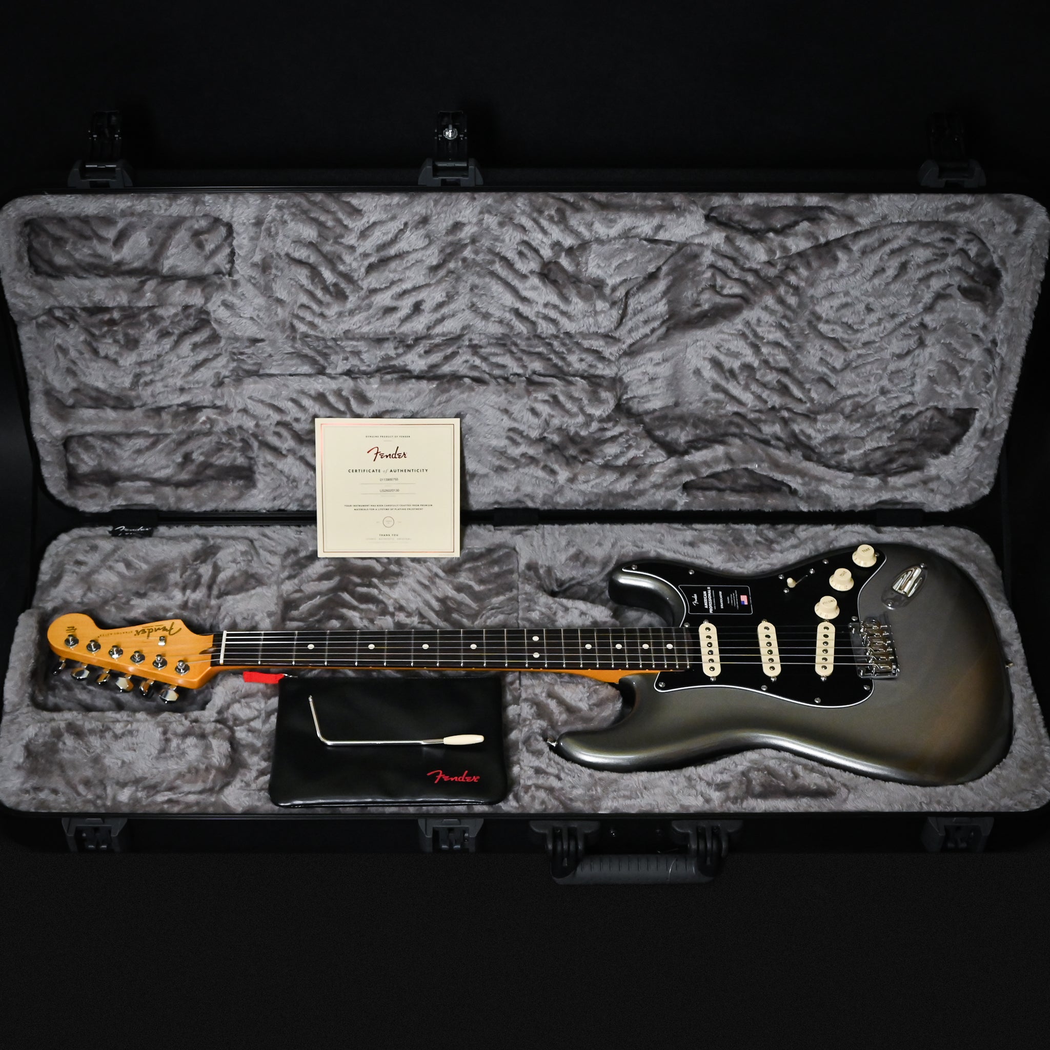Fender American Professional II Stratocaster Electric Guitar- Mercury 2026 (US26020130)