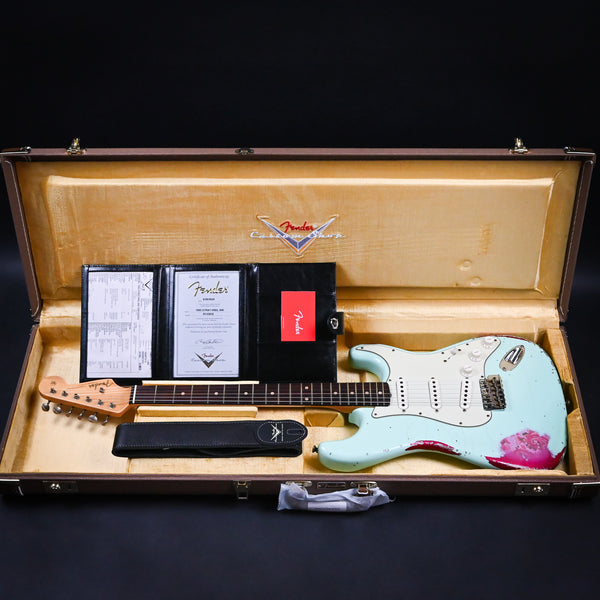 Fender Custom Shop 1962 Stratocaster Heavy Relic Surf Green / Pink Paisley Josefina Hand Wound Pickups 2024 (R133835)