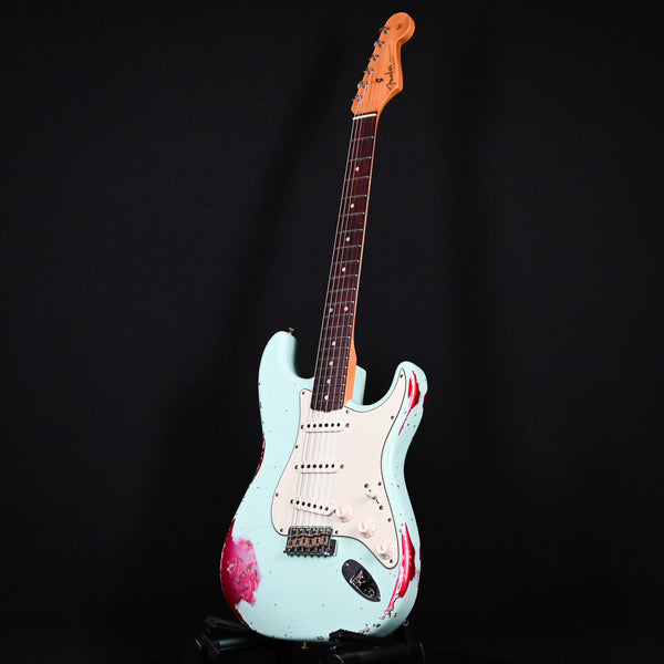 Fender Custom Shop 1962 Stratocaster Heavy Relic Surf Green / Pink Paisley Josefina Hand Wound Pickups 2024 (R133835)