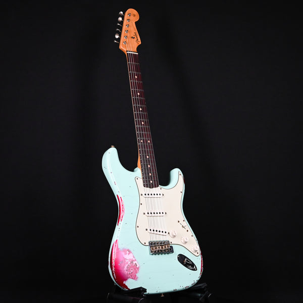 Fender Custom Shop 1962 Stratocaster Heavy Relic Surf Green / Pink Paisley Josefina Hand Wound Pickups 2024 (R133835)