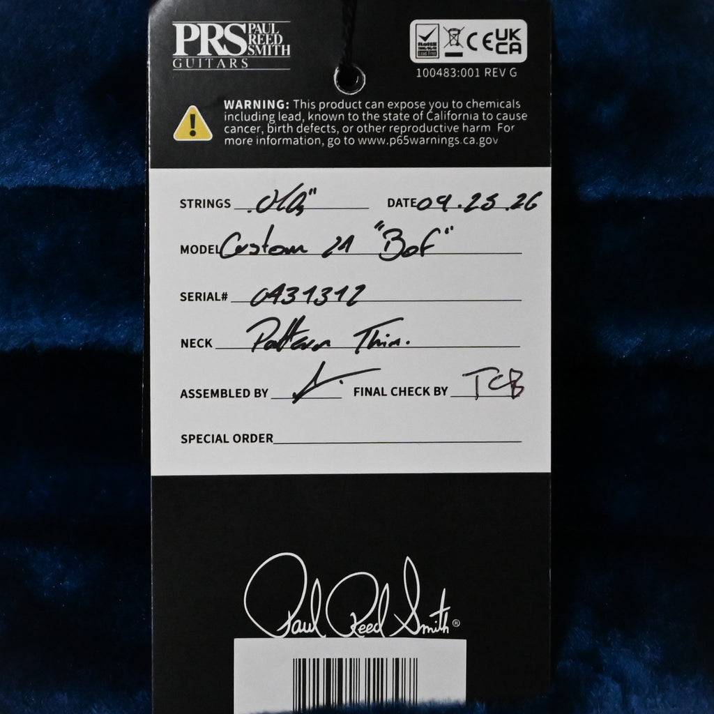 PRS Custom 24 "Birds of a Feather" Limited Edition- Charcoal Microburst 2026 (0431312)