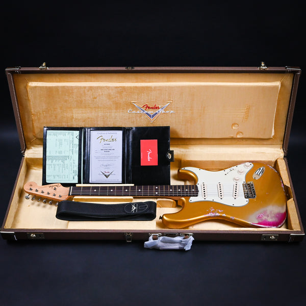 Fender Custom Shop 1962 Stratocaster Heavy Relic Frost Gold / Pink Paisley Josefina Hand Wound Pickups 2024 (R133736)