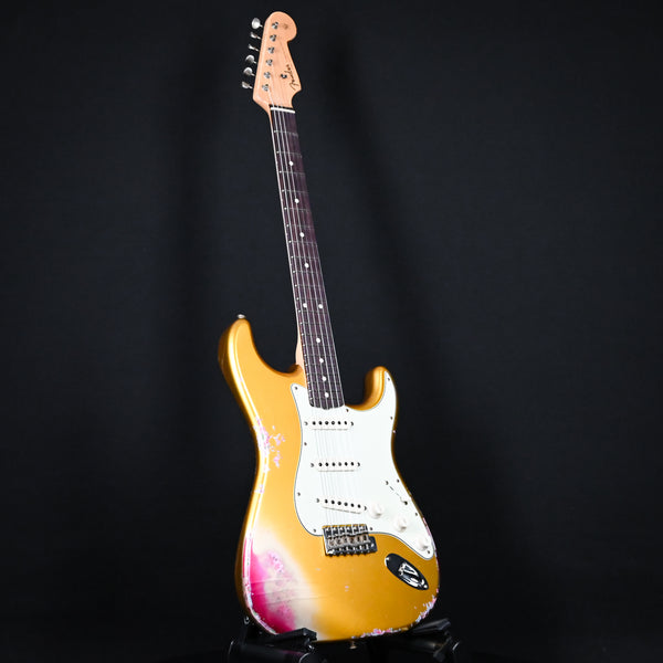 Fender Custom Shop 1962 Stratocaster Heavy Relic Frost Gold / Pink Paisley Josefina Hand Wound Pickups 2024 (R133736)