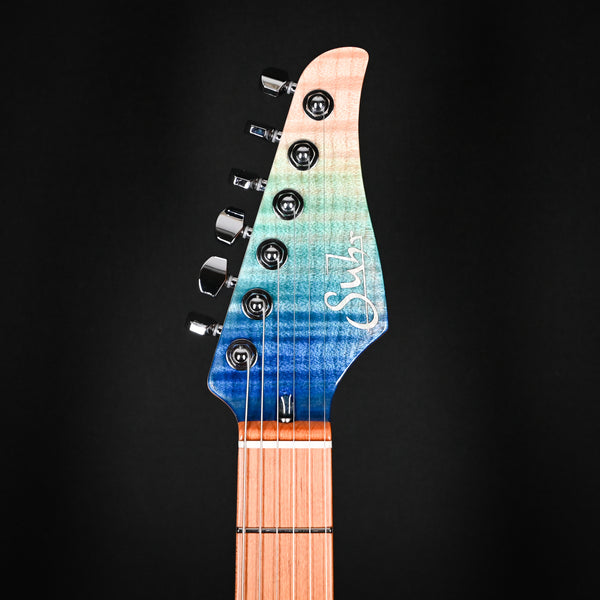 Suhr Custom Modern Aqua Blue Gradient/ Black HSH (78519)