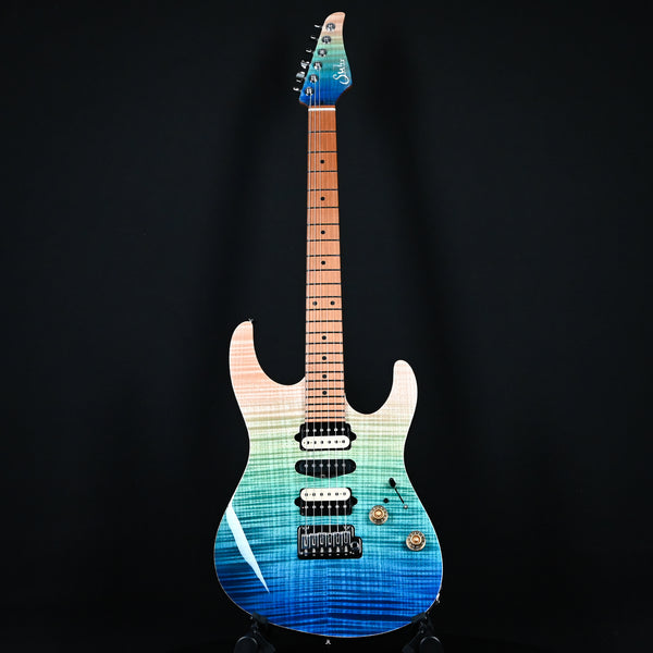 Suhr Custom Modern Aqua Blue Gradient/ Black HSH (78519)