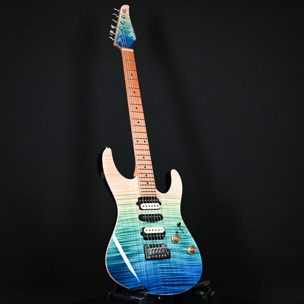 Suhr Custom Modern Aqua Blue Gradient/ Black HSH (78519)