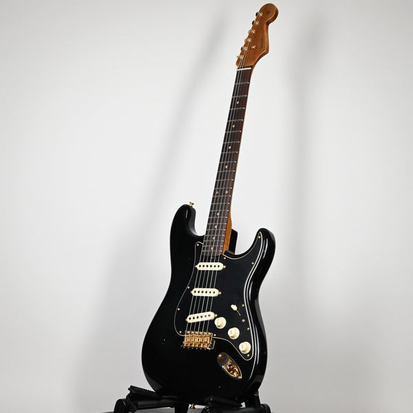 Fender Custom Shop LTD Custom '62 Stratocaster w/ Gold Hardware & Reverse Angle Bridge Pickup Journeyman- Aged Black 2024 (CZ581665)