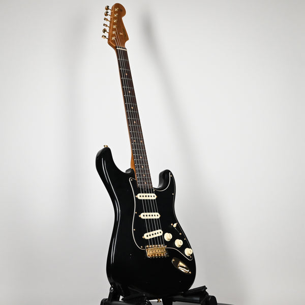 Fender Custom Shop LTD Custom '62 Stratocaster w/ Gold Hardware & Reverse Angle Bridge Pickup Journeyman- Aged Black 2024 (CZ581665)