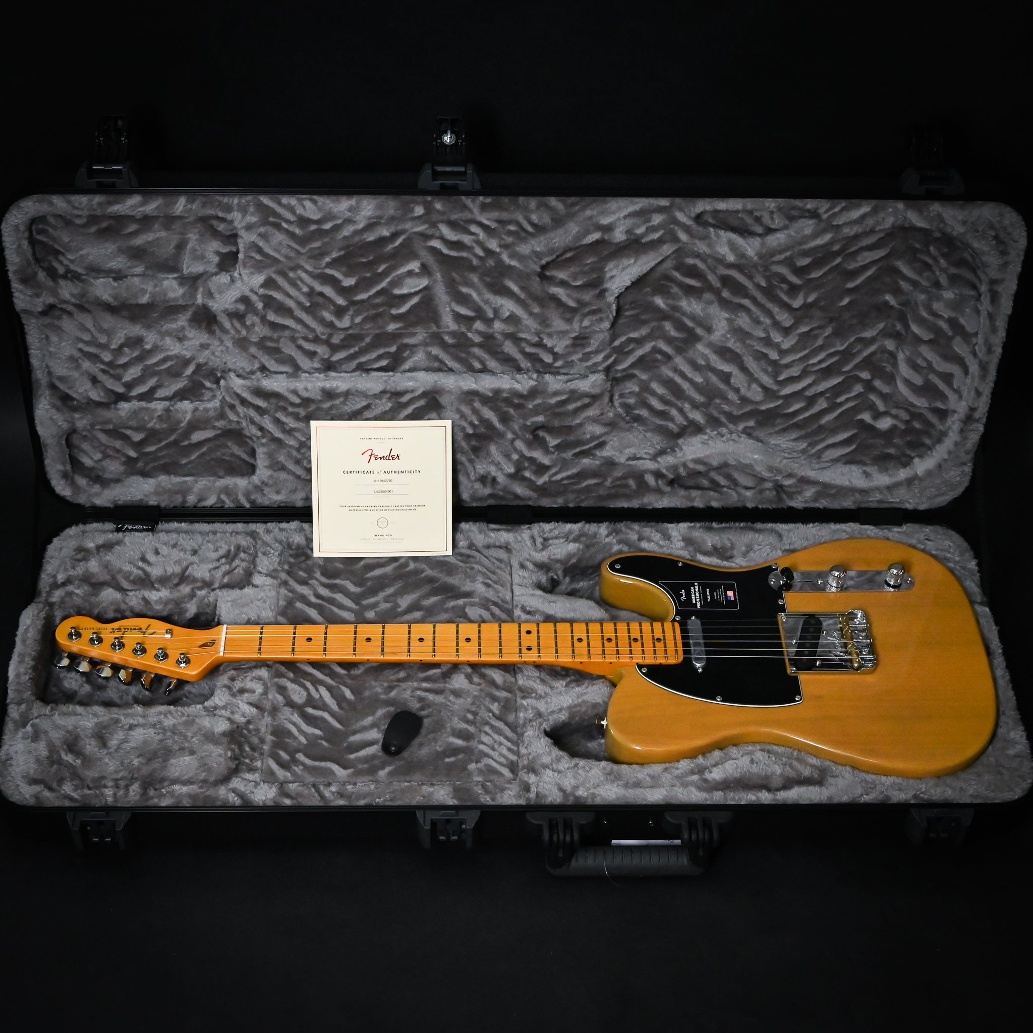 Fender American Professional II Telecaster Electric Guitar- Butterscotch Blonde 2025 (US25084901)