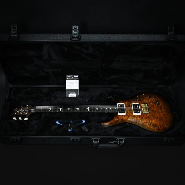 PRS Custom 24 Piezo w/ 10-Top & DMO Pickups- Black Gold Wraparound Burst 2025 (0406007)