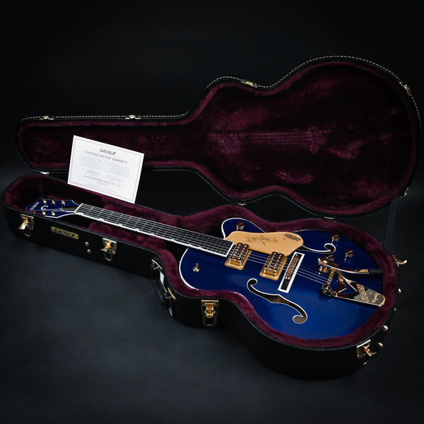 Gretsch G6120TG Players Edition Nashville Hollow body w/ String-Thu Bigsby & Gold Hardware- Azure Metallic (JT23124796)