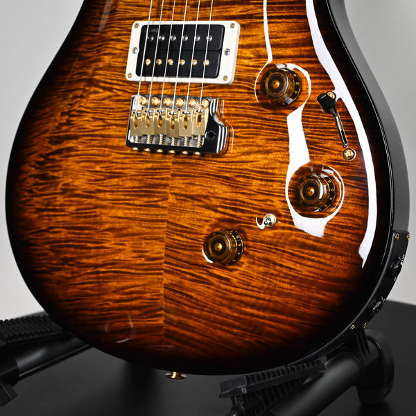 PRS Custom 24 Piezo w/ 10-Top & DMO Pickups- Black Gold Wraparound Burst 2025 (0406007)