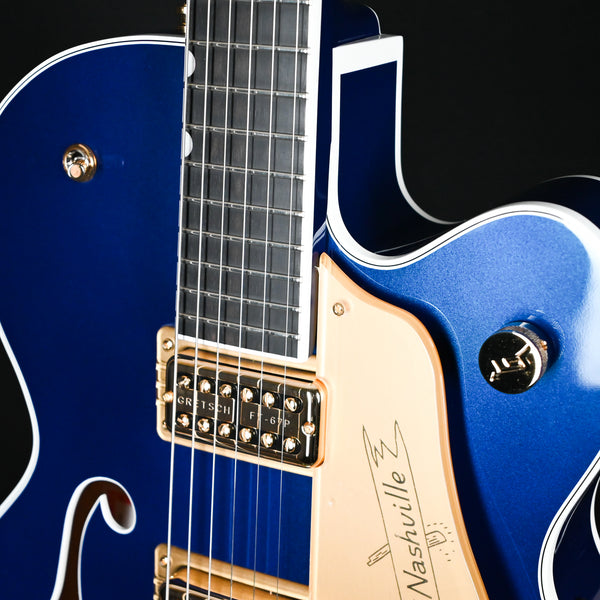 Gretsch G6120TG Players Edition Nashville Hollow body w/ String-Thu Bigsby & Gold Hardware- Azure Metallic (JT23124796)