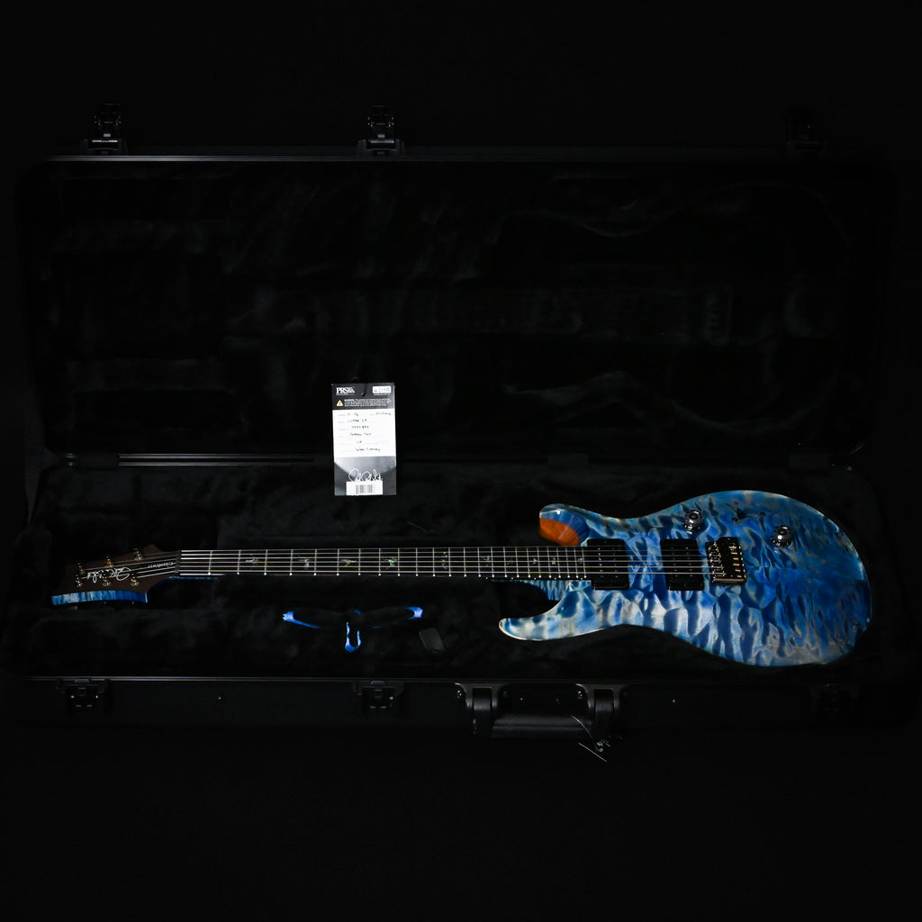 PRS Custom 24 Wood Library w/ Brazilian Rosewood, & DMO Pickups- Faded Blue Jean (Natural Back) 2026 (0434894)